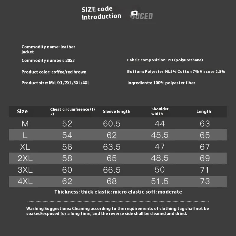 Fiorento Winter Leren Jas Heren - Casual Leren Jack met Warme Kraag